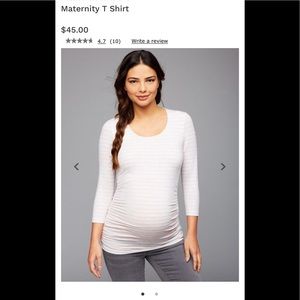 Pea in the Pod 3/4 sleeve red/white stripe shirt